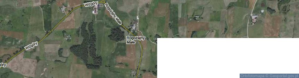 Zdjęcie satelitarne Rogożajny Małe ul.
